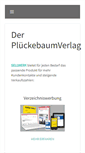 Mobile Screenshot of plueckebaumverlag.de